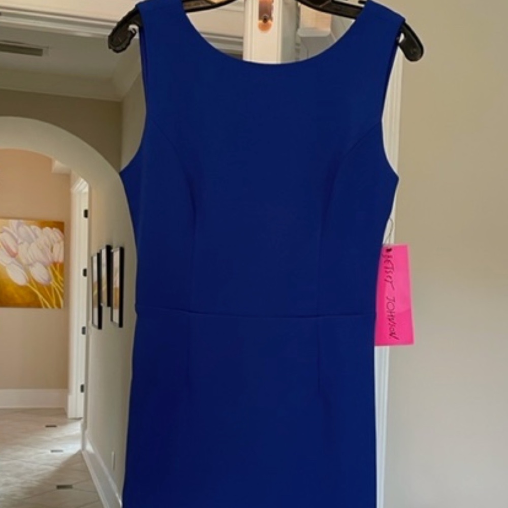 Sapphire blue Betsey Johnson cocktail dress